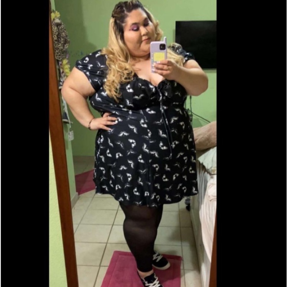 Plus size butterfly dress